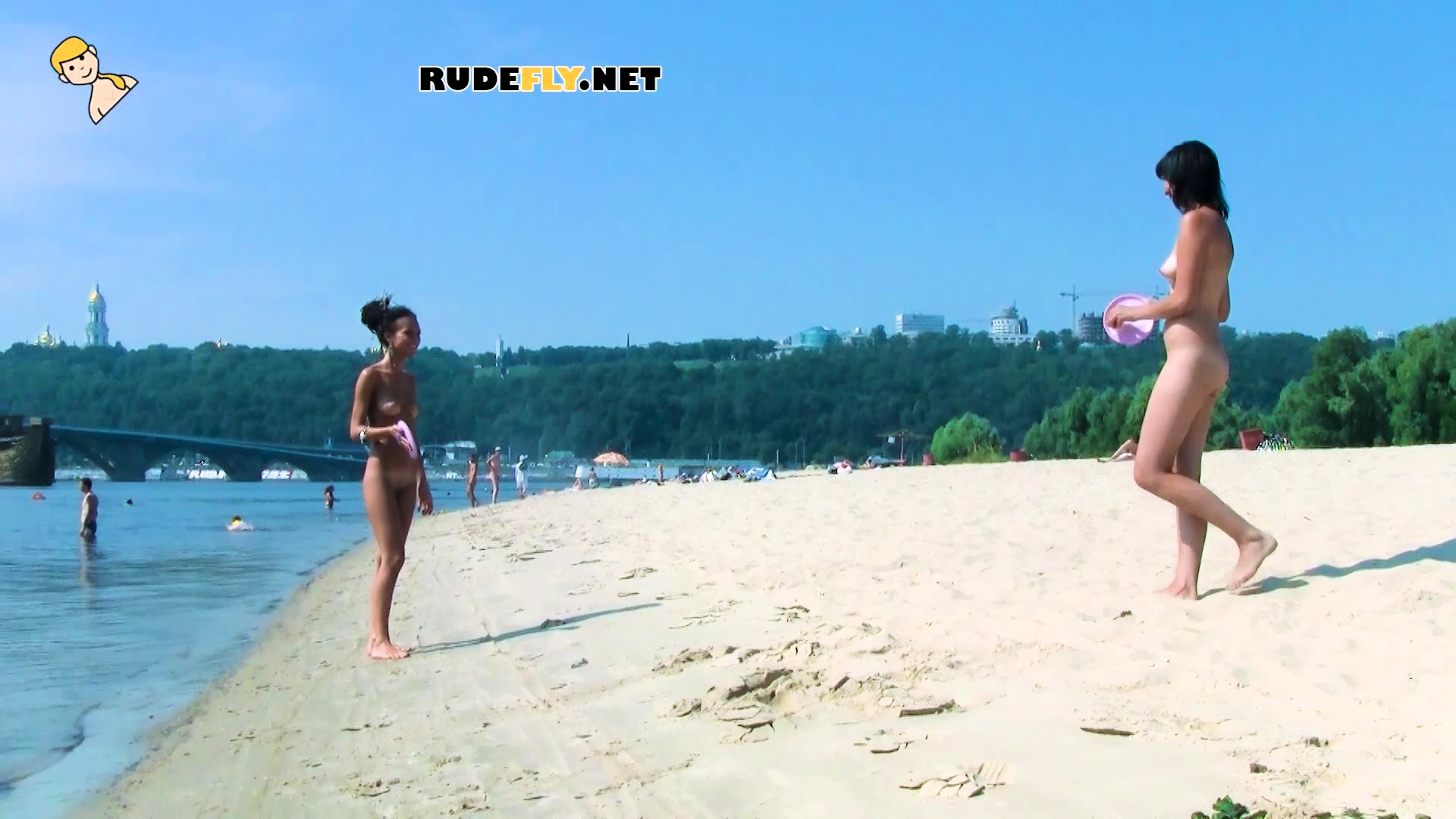 Hot nudist teen filmed by voyeur