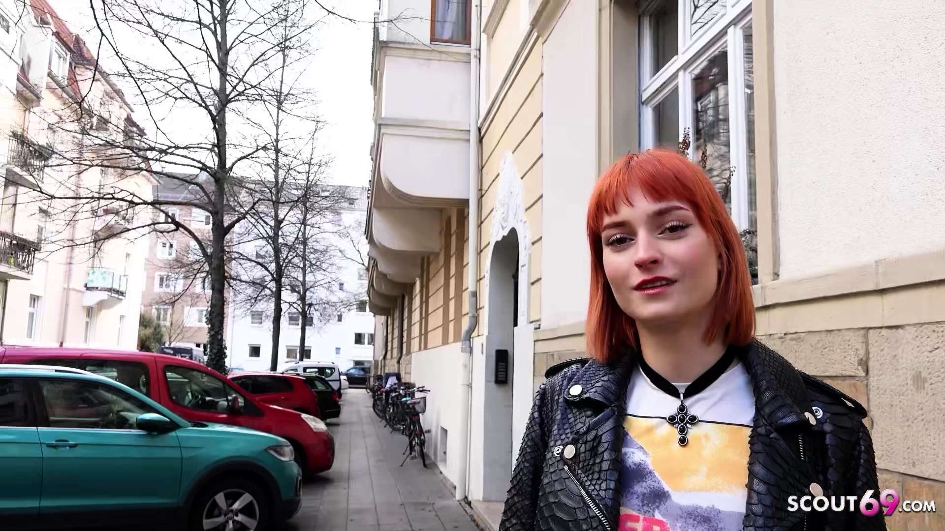 GERMAN SCOUT - Skinny Crazy Redhead Teen get Rough Fucked