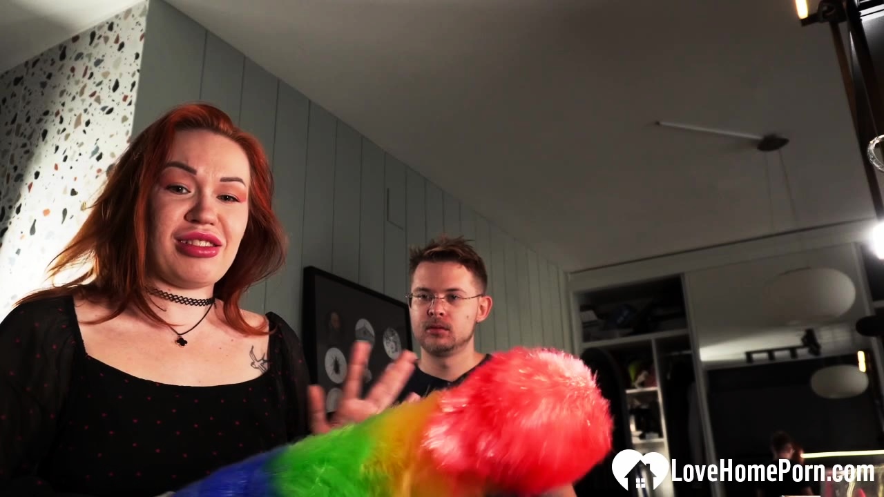 Busty redhead gets shafted in the kitchen