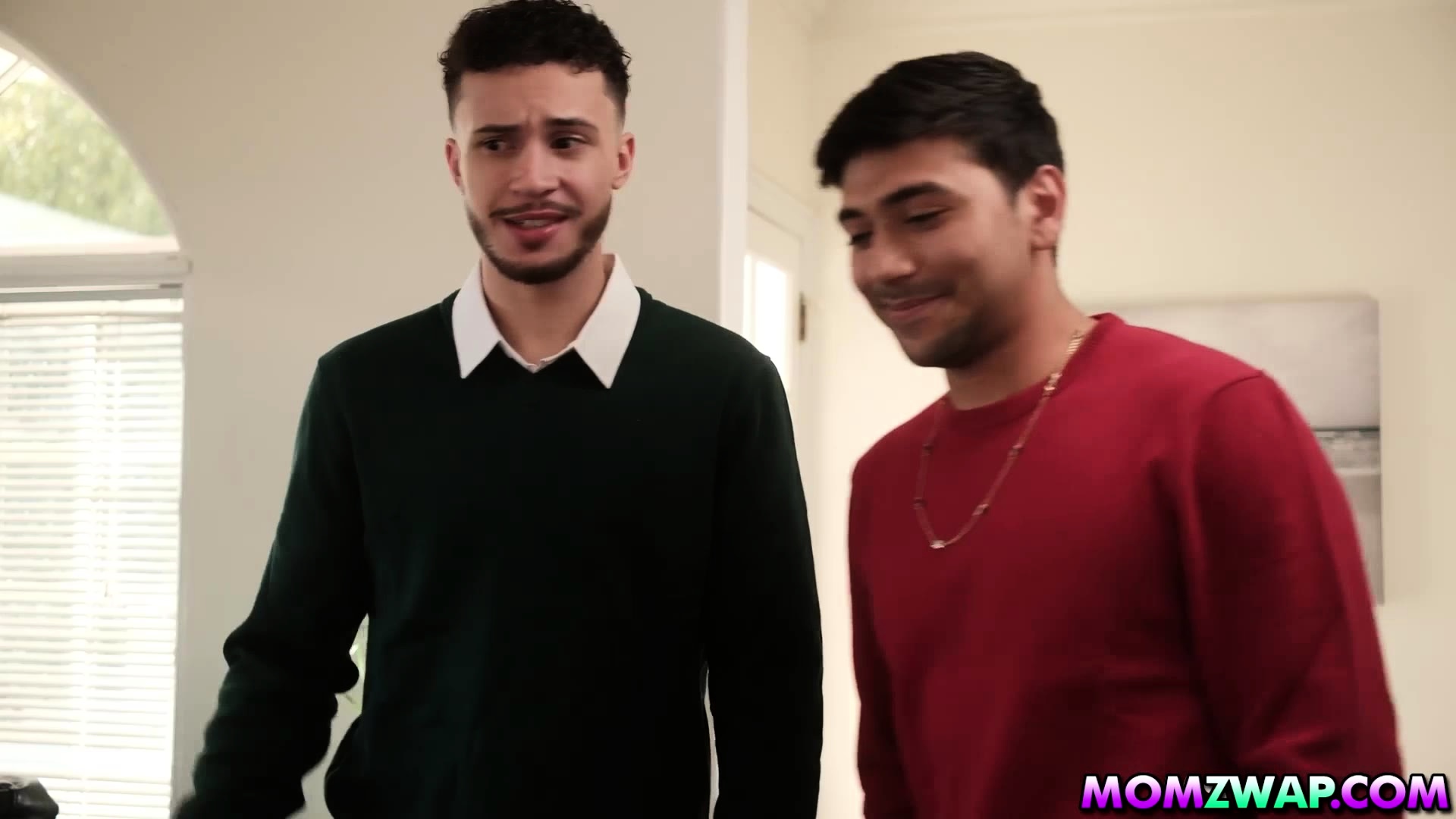 Stepmoms and stepsons pillow fight and hot steamy group sex