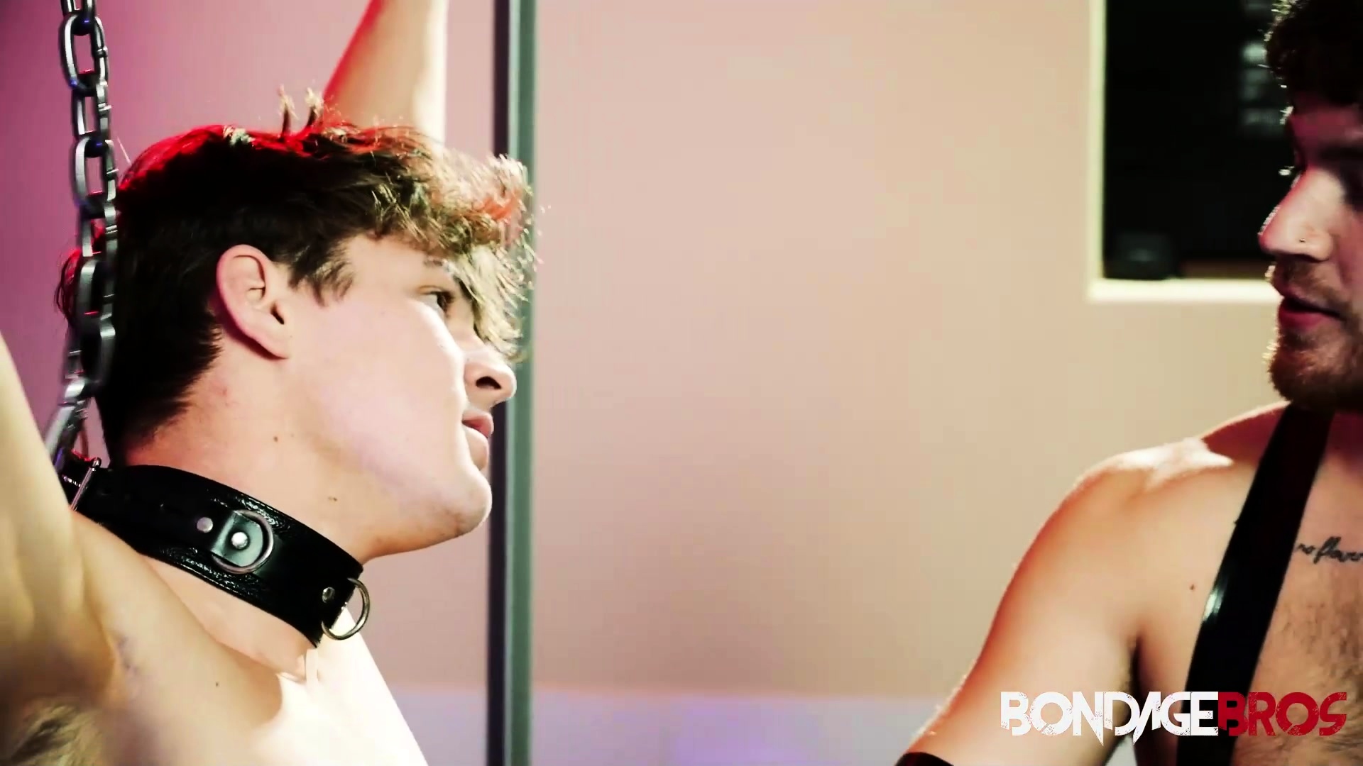 Carter Collins Groans As He Gets Hurt By Bearded Oliver Marx