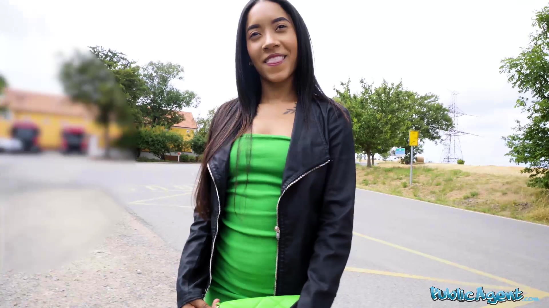 Public Agent Big ass big tits ebony Latina public sex