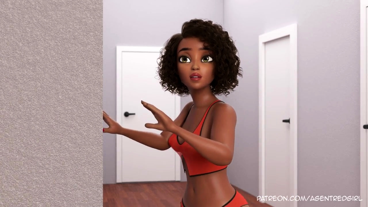 Foxy 3D Superwoman bounces up and down on a cock