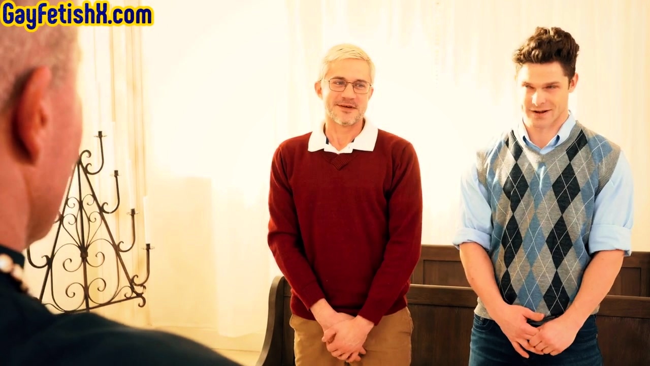 Religious gay assfisted in church chapel
