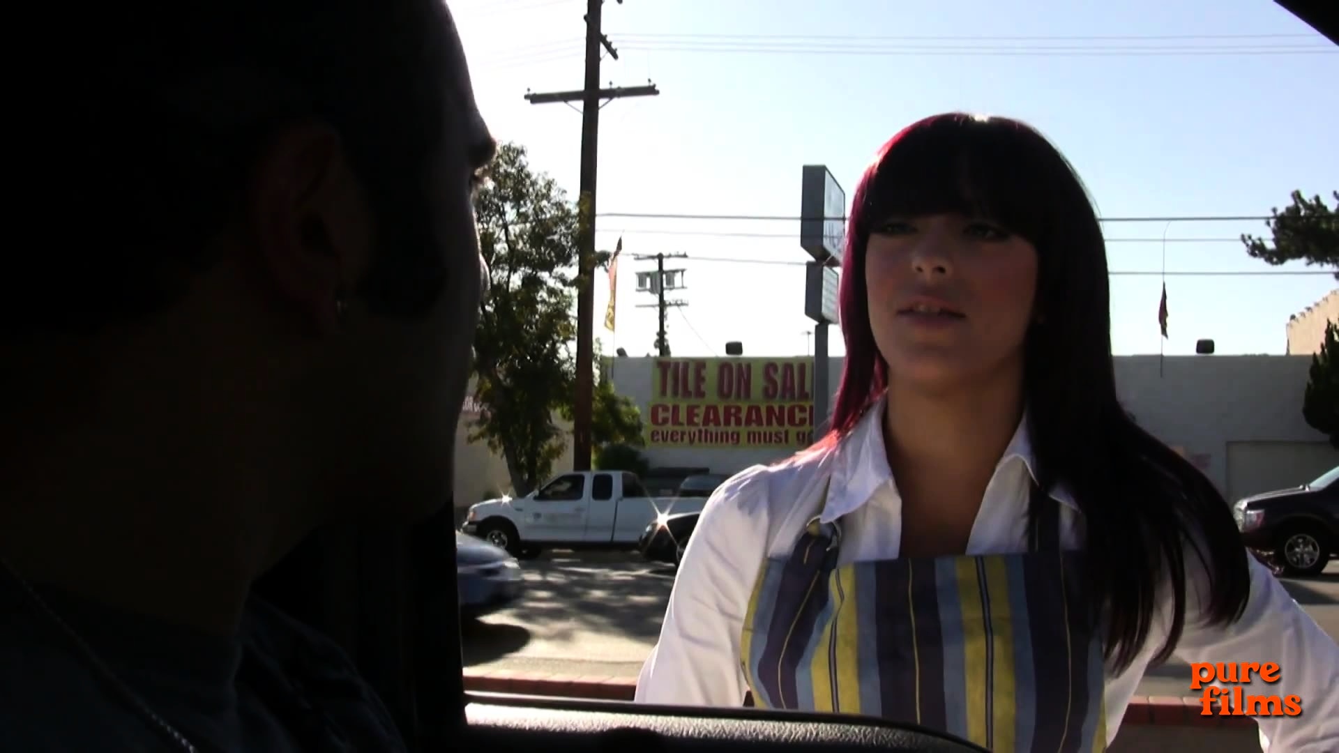 Brunette teen waitress fuck hard