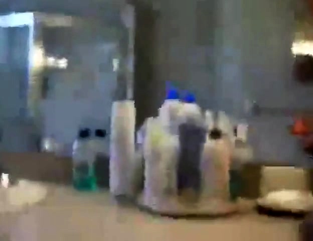 Daddy jerking in washroom