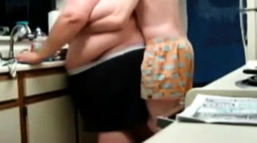 Chubby Daddy Barebacks a Young Man