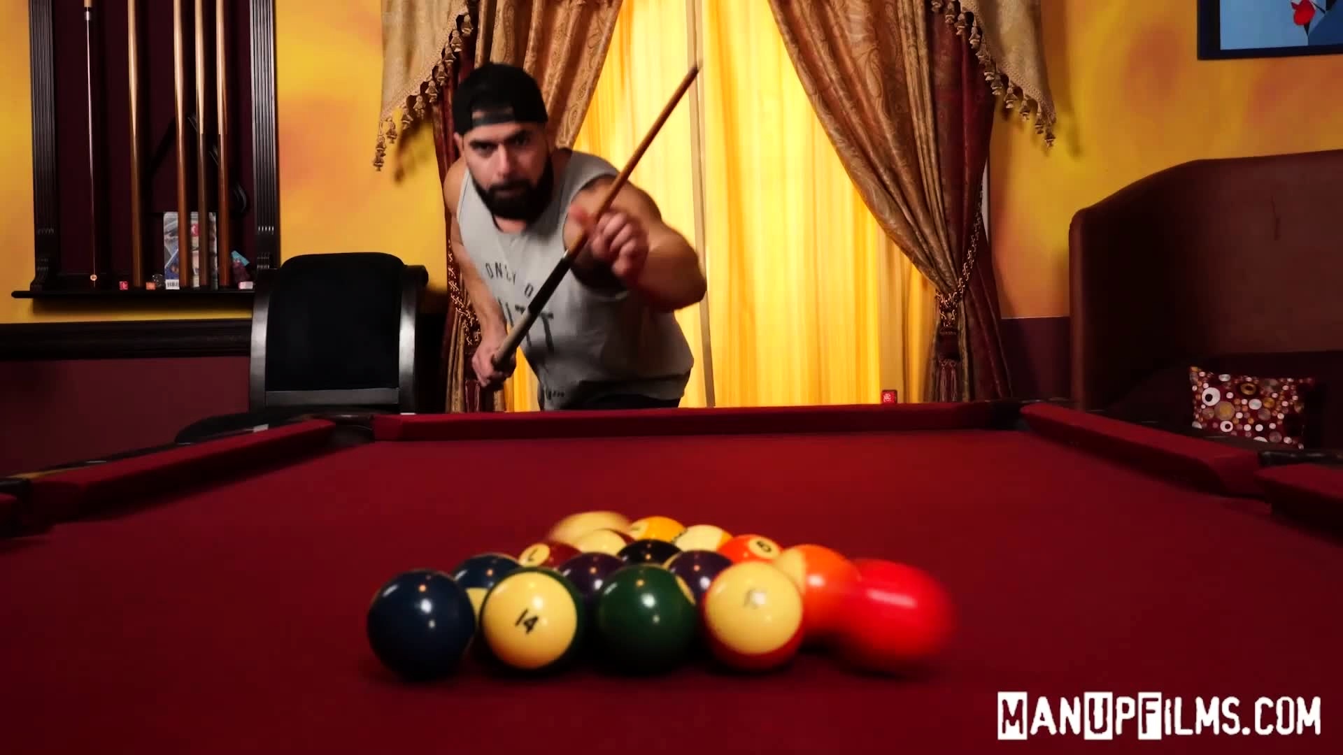 Damien Stone And Johnny Hill Pool Match Turns Into Hard Sex