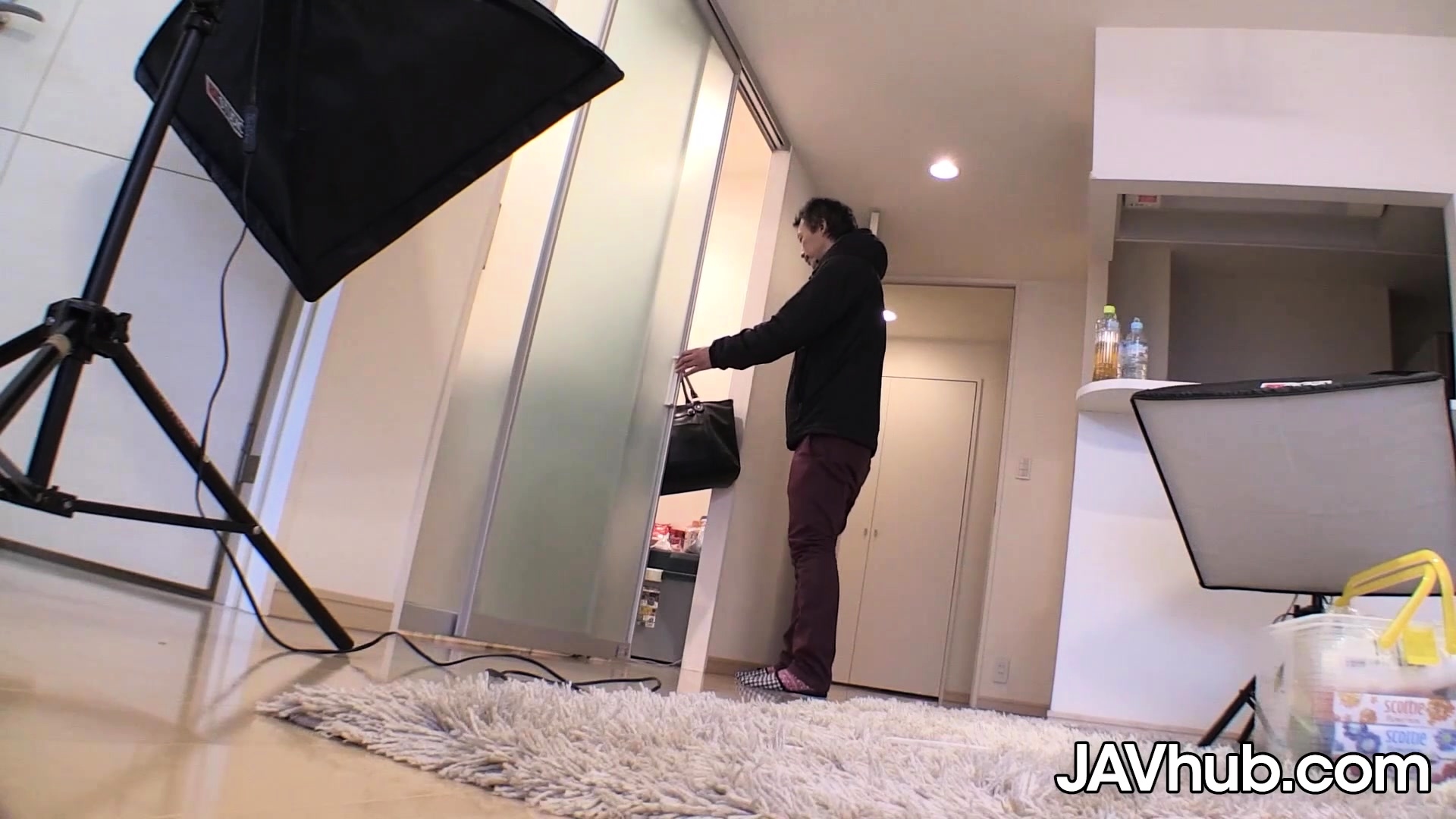 JAVHUB Japanese girl and her stepmother share a cock