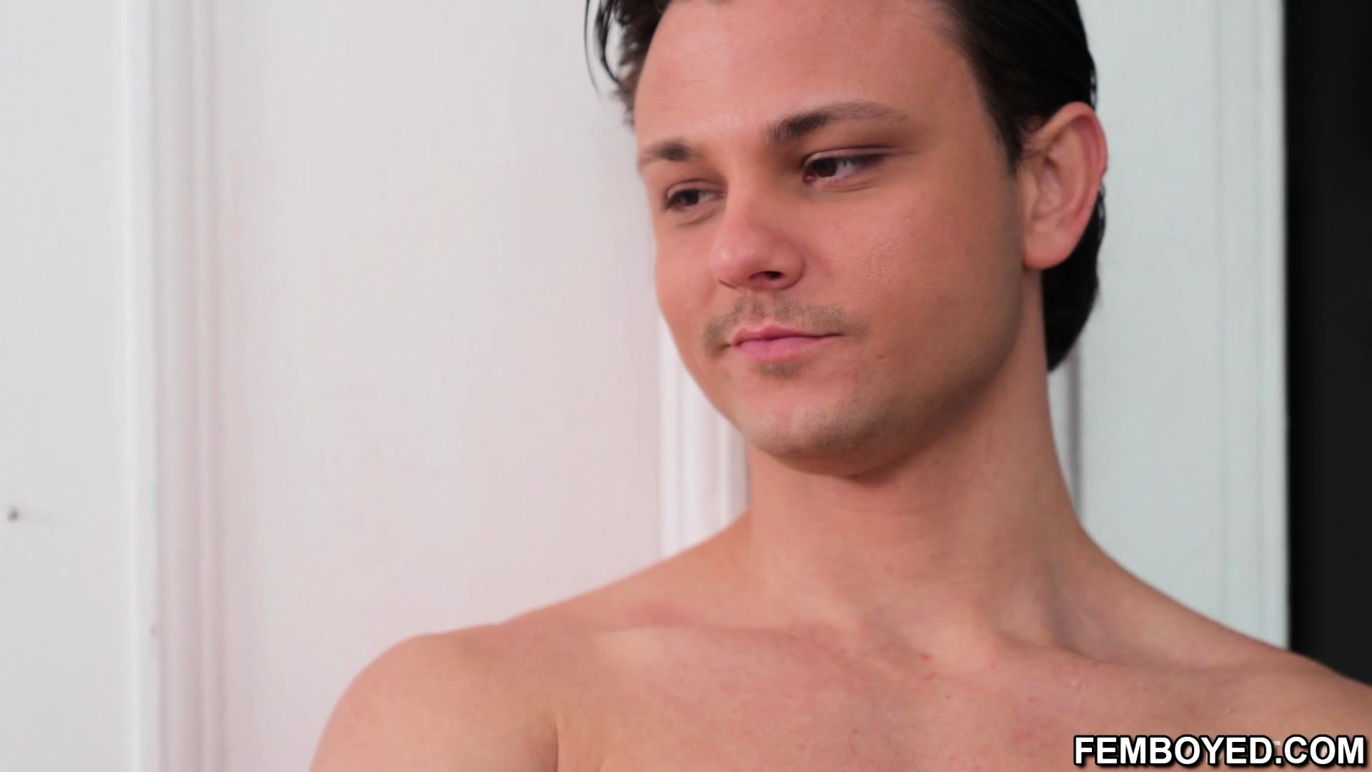 Boyfriend admiring his cute femboy Shea Parker