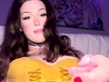 Shemale tranny enjoying solo masturbation