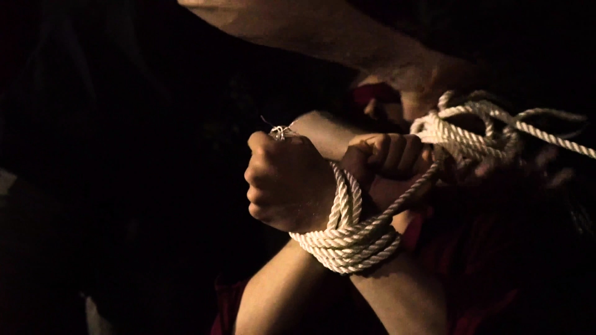 Hot gay plays with hole for masked men