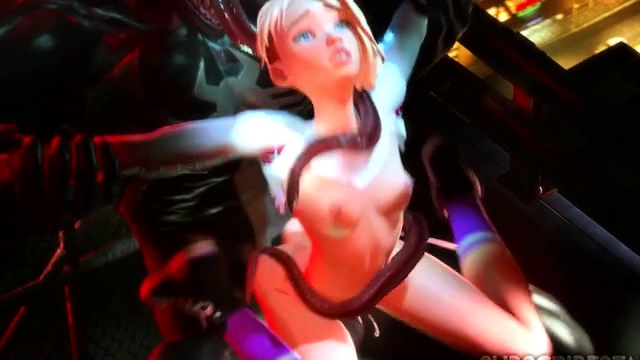 Hot 3D redhead licking a pussy while getting fucked