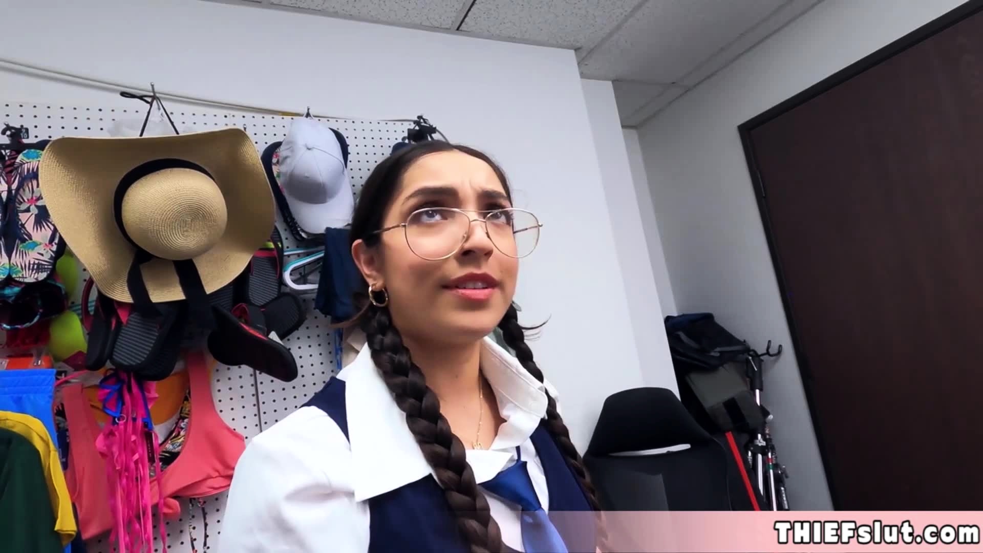 Cute Madison caught and fucked on CCTV