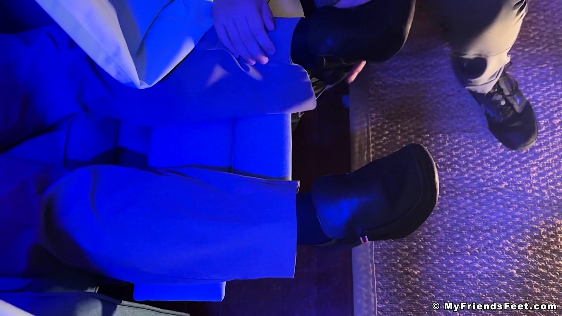 Shy Hunk Enjoys Getting His Foot Licked And His Toes Sucked