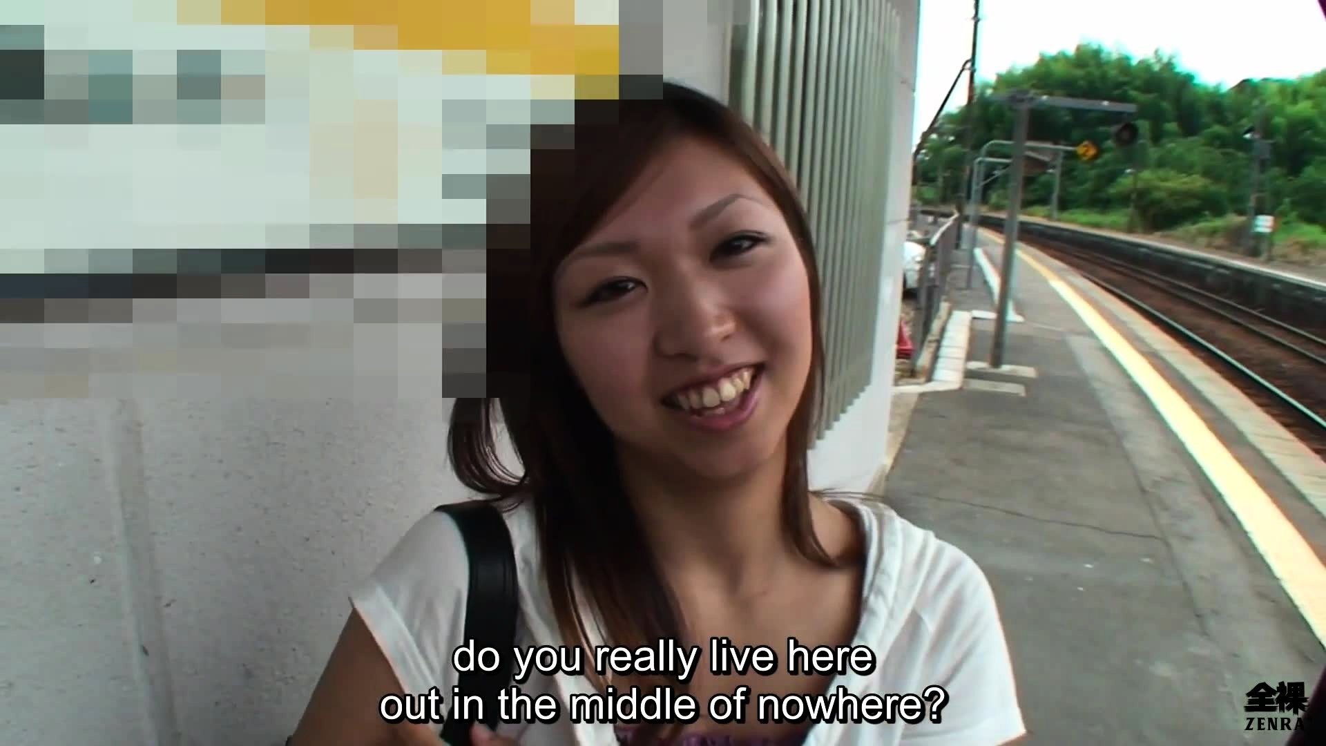 Half Japanese buddy with a camera has sex right on the road