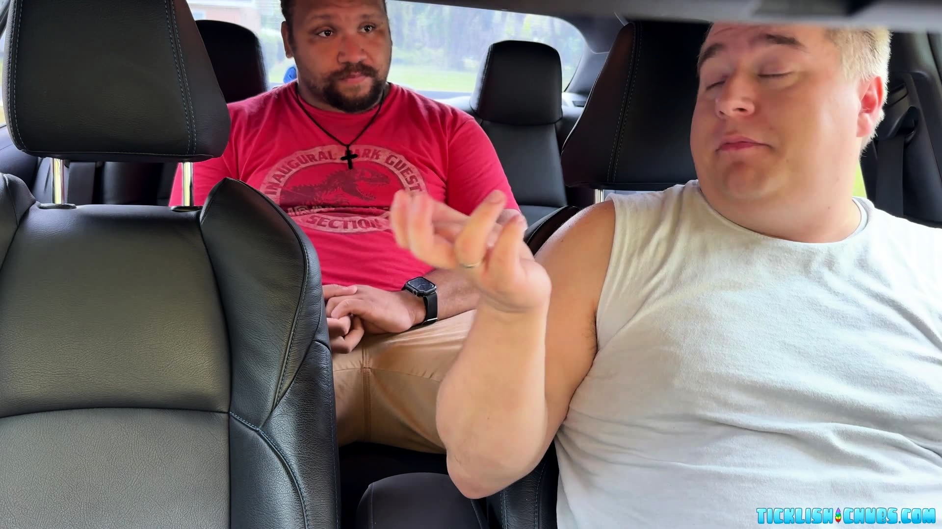 Devon Big Feet Fit Perfectly In Chub Matts Mouth