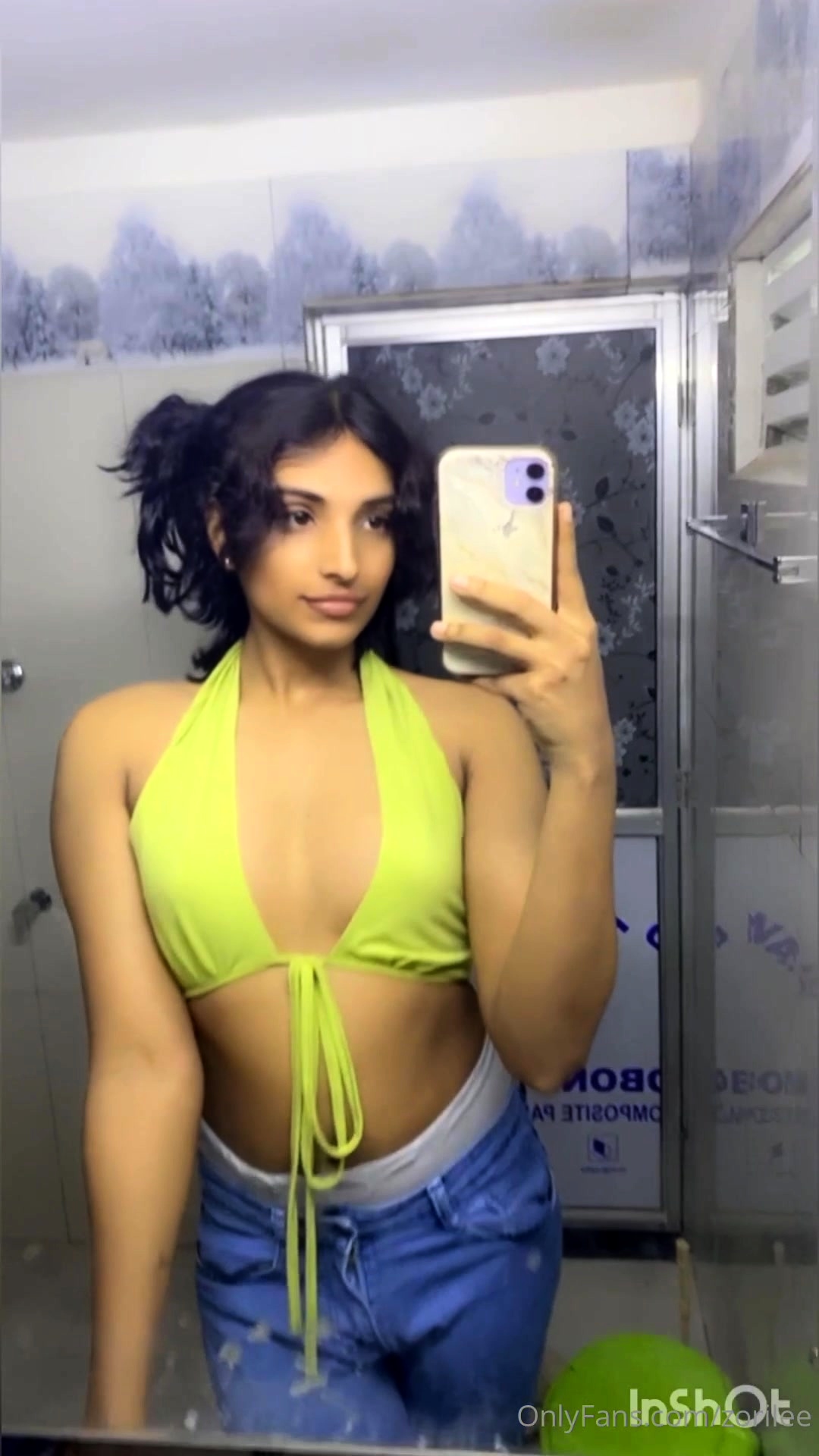 Solo ladyboy masturbation