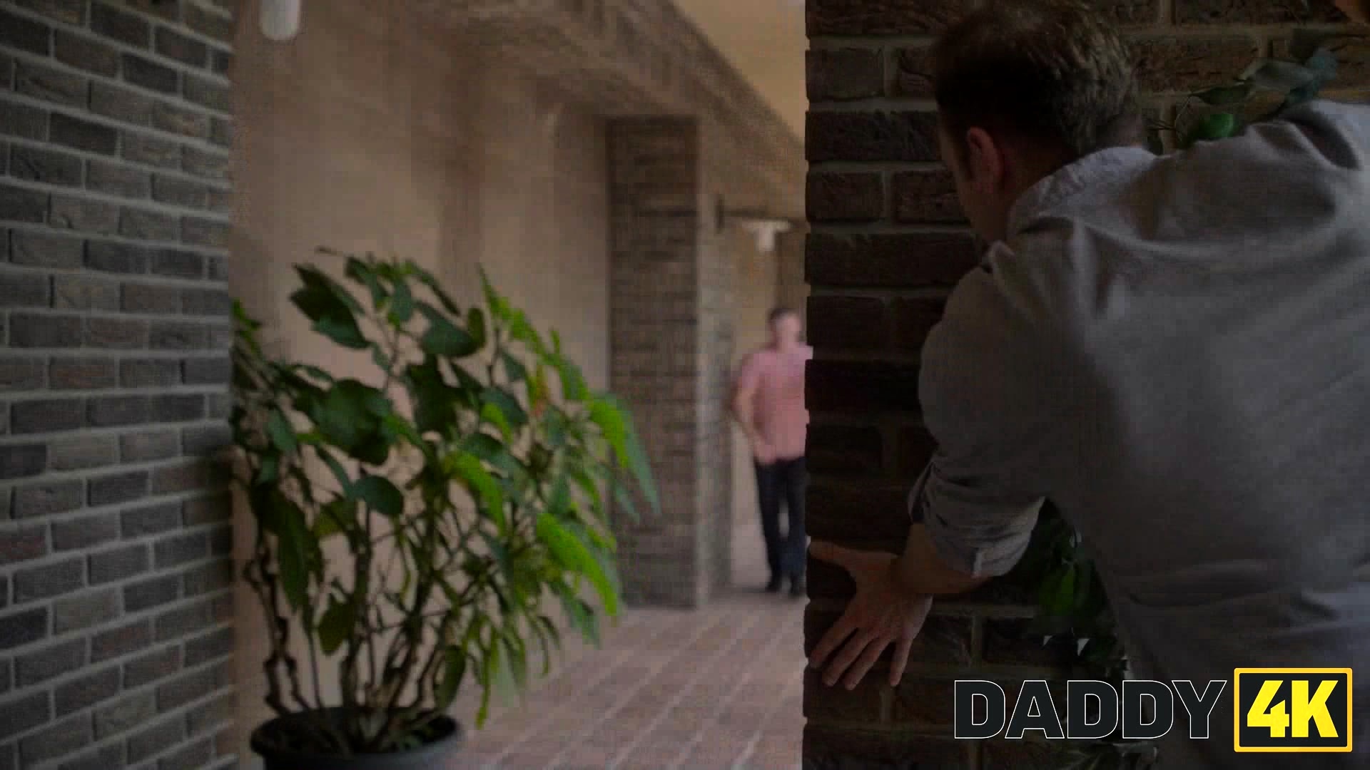 Naked girl locked in with her boyfriends daddy