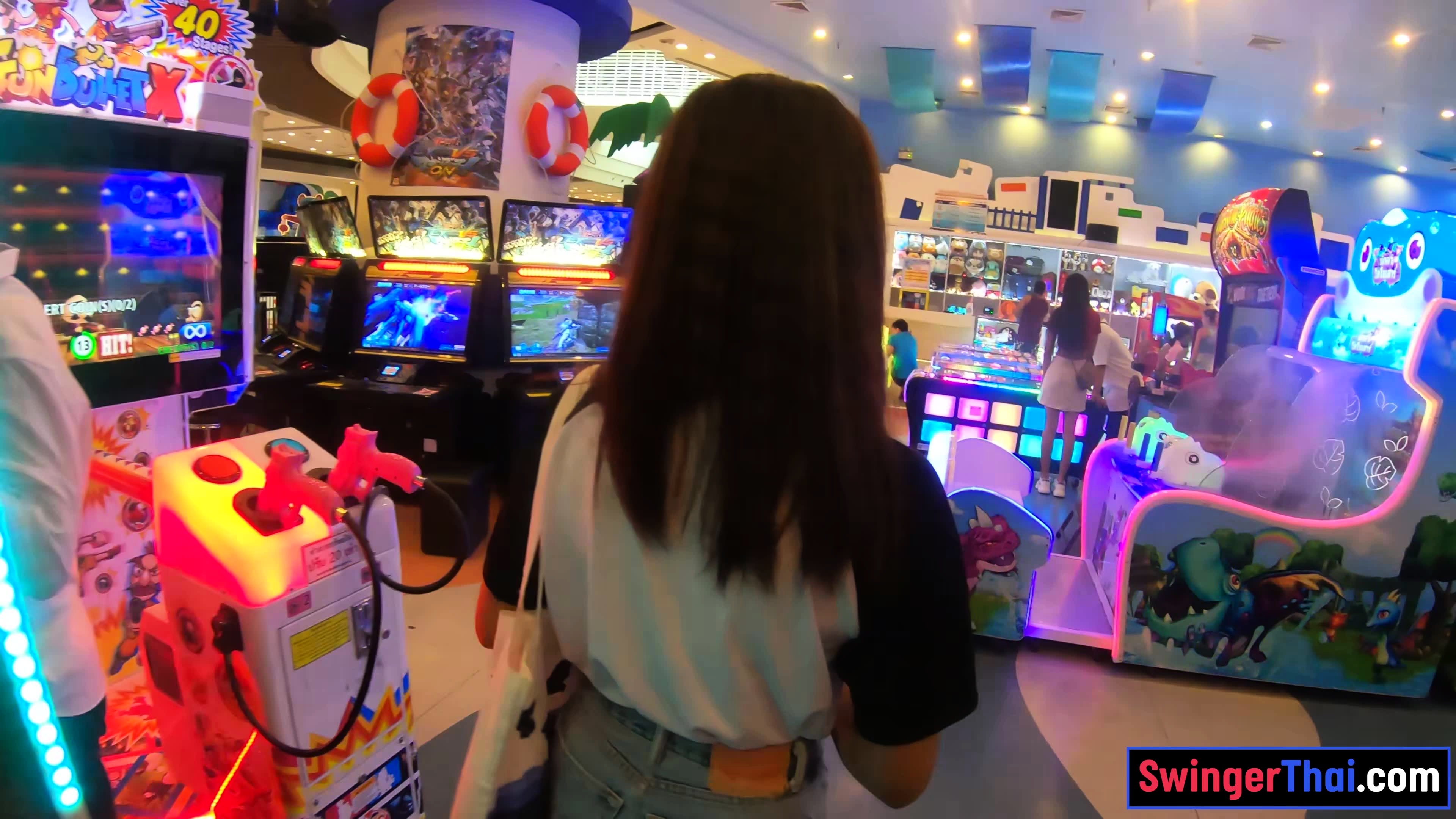 Young Thai MILF girlfriend jerks cock