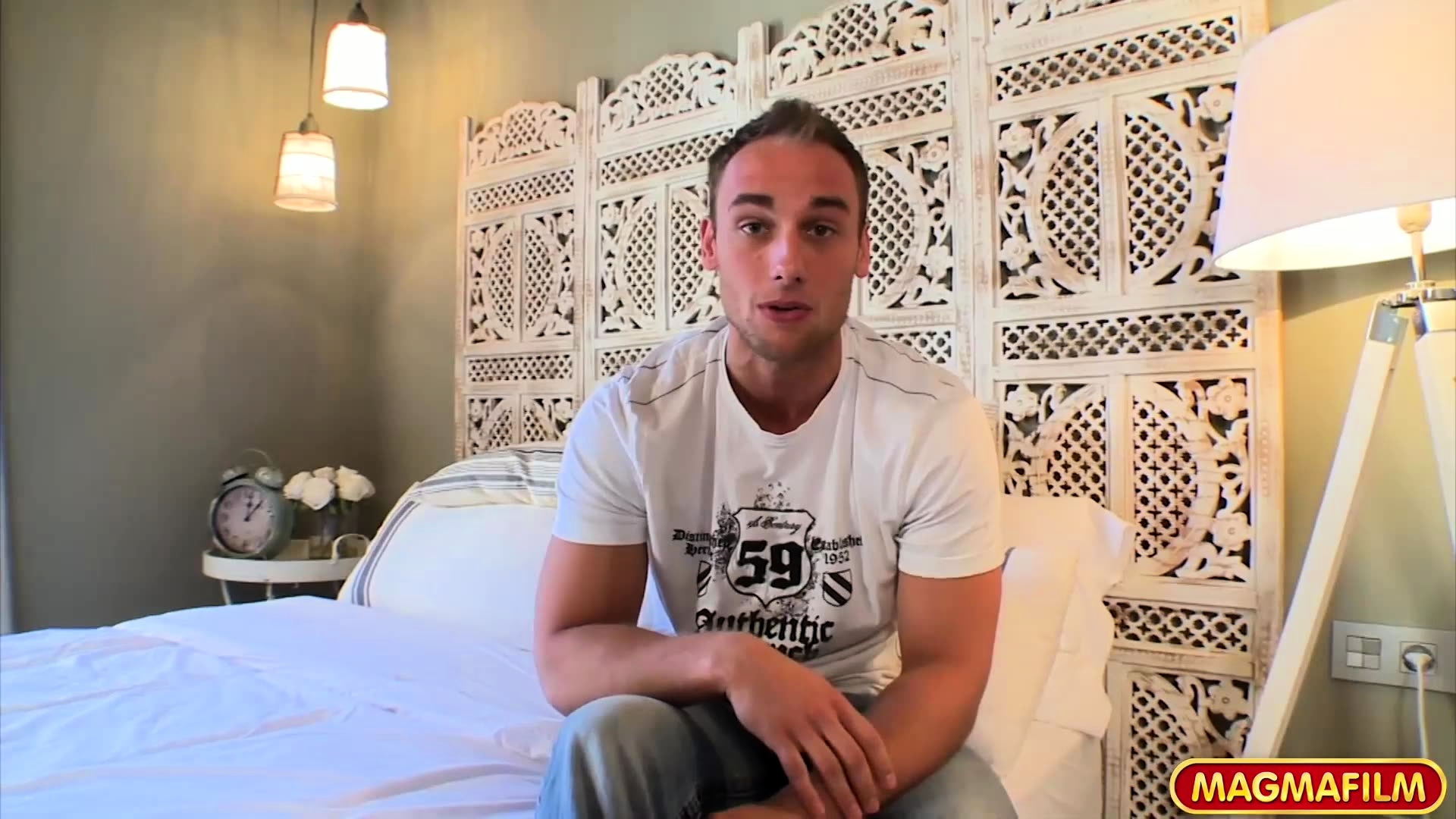 Gorgeous brunette gets pounded doggy