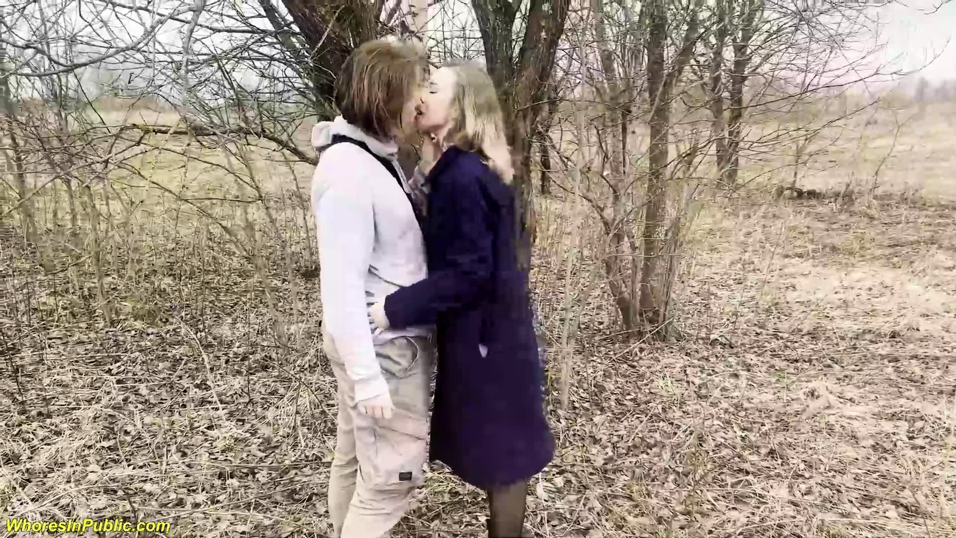 beauty girlfriend gets public ass fucked