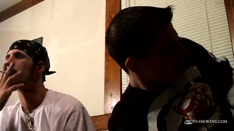 Smoking Buddies Chain And Benz Johanssen Stroking Together