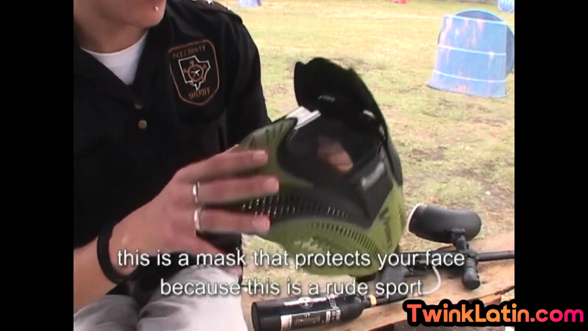 Assfingering solo Latin 21yo masturbates