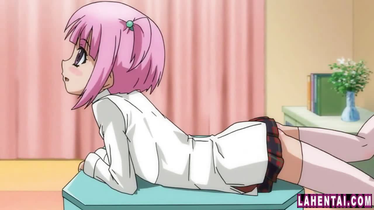 Cute hentai teenie gets her pussy pumped