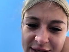 Blonde amateur fucks for cash outdoor POV