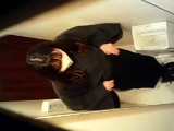 Cute amateur asian web cam girl playing with her toy
