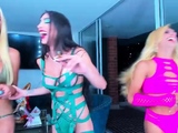 Shemale ladyboys group sex