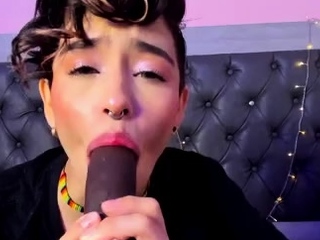 Close up pussy solo dildoing