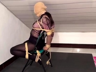 Amateur fetish BDSM action with redhead