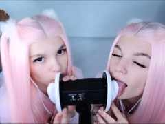 Soly ASMR XXX - Double Wet Licking
