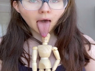 Amateur Teen Blowjob Under the Cover