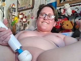 Webcam busty blonde stripped covered by oil anal masturbate