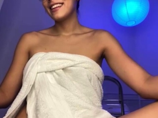 Busty brunette solo masturbation