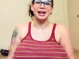 Big boobs milf masturbates with her dildo