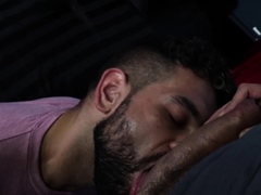 Bearded gay get assfucked by horny stud