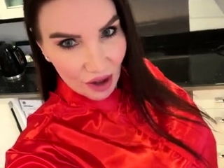 Busty brunette solo masturbation