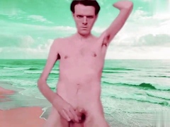 British Freddie Sunfields masturbating in pink for Lady P