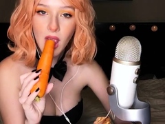Diddly Easter Bunny Eats a Carrot Lewd ASMR Video