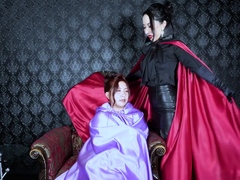 Mistress Youko - Satin Cape Domination Ft Mei